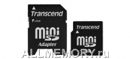 Карта памяти 2GB miniSD, Secure Digital Card, 30X,Transcend