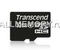 Карта памяти 4GB microSD/TransFlash, Class 2 + SD адаптер, Transcend