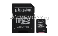 Карта памяти 32 GB microSD/TransFlash, Class 10 + SD Adapter, Kingston
