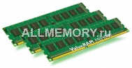 Оперативная память 6 GB DDR3 PC8500 DIMM Non-ECC CL7 ValueRAM Single Rank, Kit of 3, Kingston
